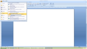 Copie écran chiffrement documents office