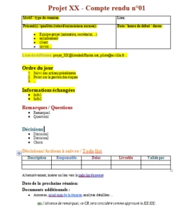Modèle compte-rendu